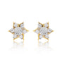 IGI Certified 0.59 Ct Natural Diamond Earrings H-I I1-I2 Round 18K Gold Jewelry