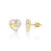 Classic Jewelry 0.56 Ct Round Diamond Earrings IGI Certified SI2-I1 18K Gold