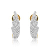 0.43 Ct Brilliant Cut Diamond Stud Earrings IGI Certified G-H VS 18K Gold