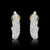 0.43 Ct Brilliant Cut Diamond Stud Earrings IGI Certified G-H VS 18K Gold