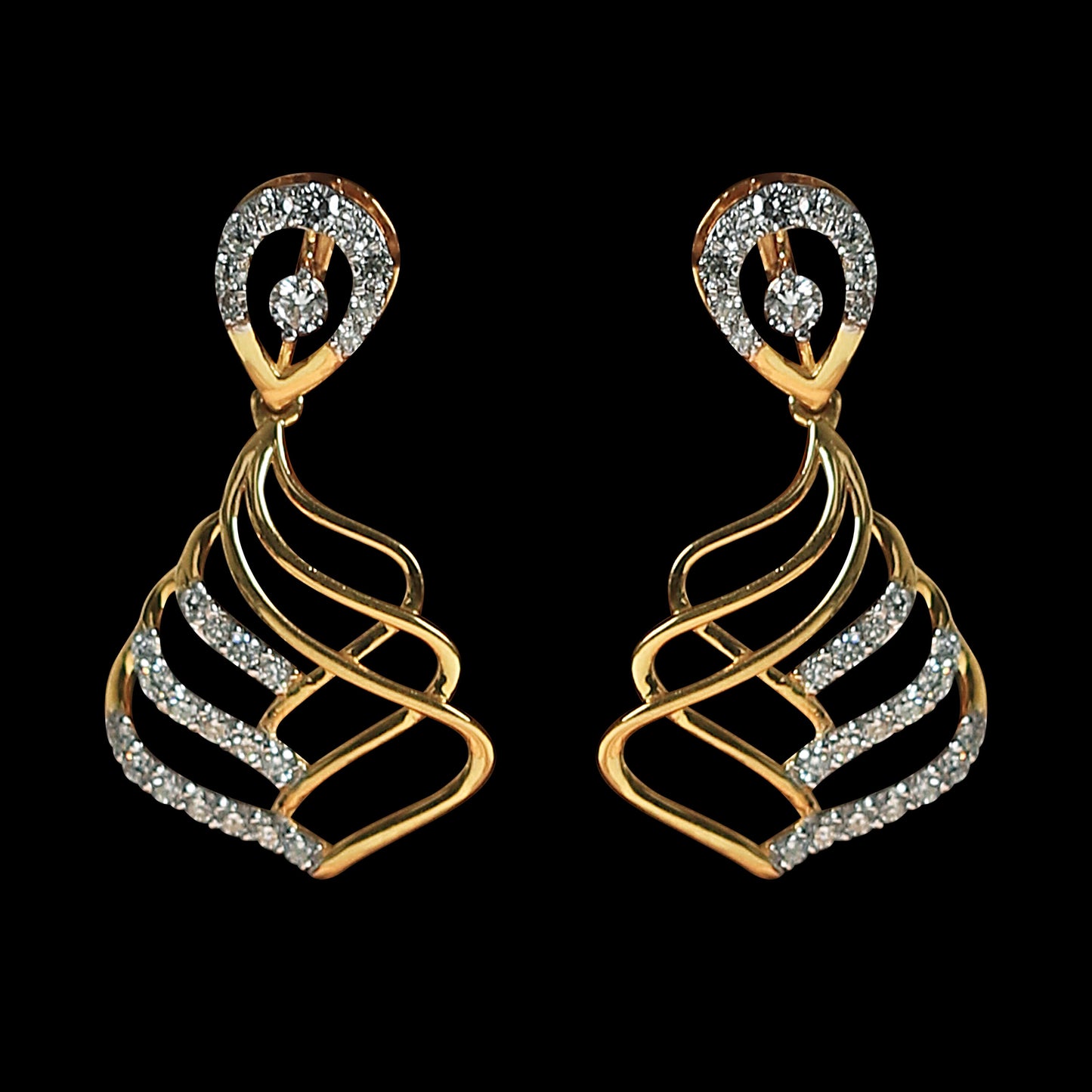 Stunning 0.90 Ct Diamond Stud Tops IGI Certified G-H VS High Quality