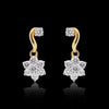IGI Certified 1.09 Ct Round Diamond Earrings H-I VS Premium Stud Tops