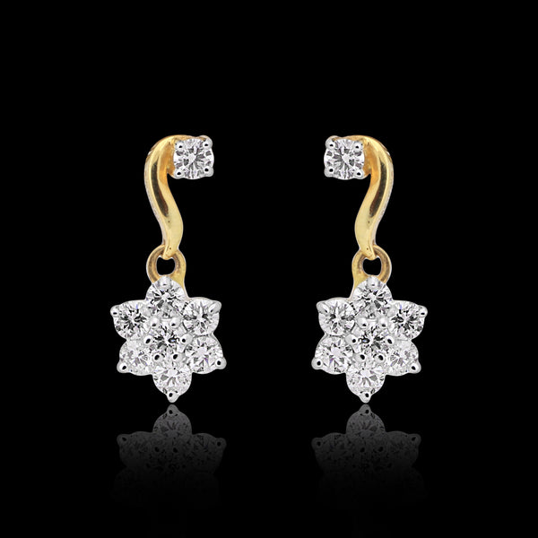 IGI Certified 1.09 Ct Round Diamond Earrings H-I VS Premium Stud Tops