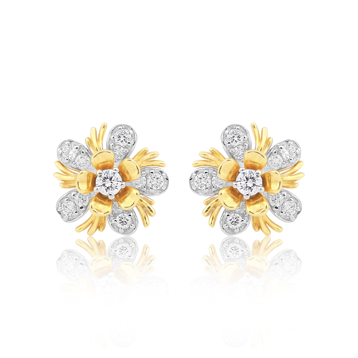 IGI Certified 0.47 Ct Diamond Stud Earrings G-H VS Brilliant Cut Tops