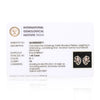 1.45 Ct Natural Diamond Stud Earrings IGI Certified H-I VS Round Brilliant Tops