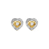 0.44 Ct Round Diamond Earrings IGI Certified G-H-I SI2-I1 18K Gold Jewelry