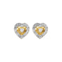 0.44 Ct Round Natural Diamond Earrings IGI Certified G-H-I SI2-I1 18K Gold Jewelry