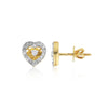 0.44 Ct Round Diamond Earrings IGI Certified G-H-I SI2-I1 18K Gold Jewelry