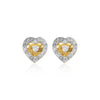 0.44 Ct Round Diamond Earrings IGI Certified G-H-I SI2-I1 18K Gold Jewelry