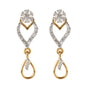 0.46 Ct Brilliant Natural Diamond Stud Earrings 18K Gold IGI Certified H-I SI