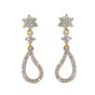 Certified 18K Yellow Gold Natural Diamond Stud Earrings 0.90 Ct. for Women