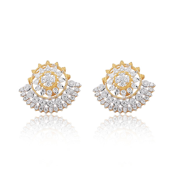 0.81 Ct IGI Certified . Natural Diamond 18KT Gold Stud Earrings gifts for Gift