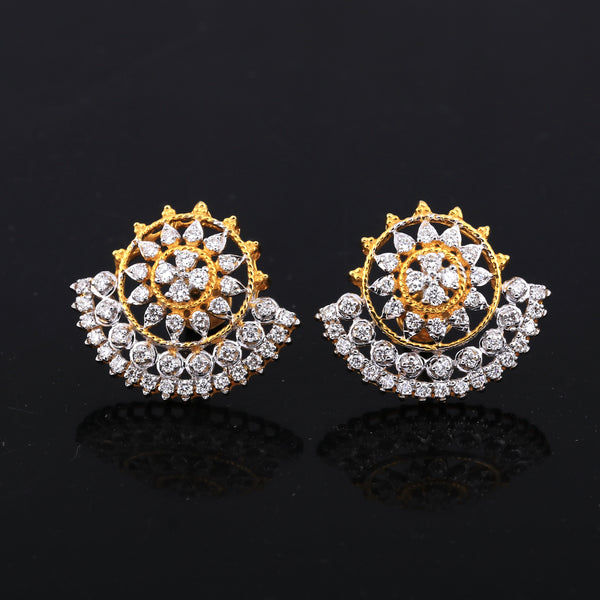 0.81 Ct IGI Certified . Natural Diamond 18KT Gold Stud Earrings gifts for Gift