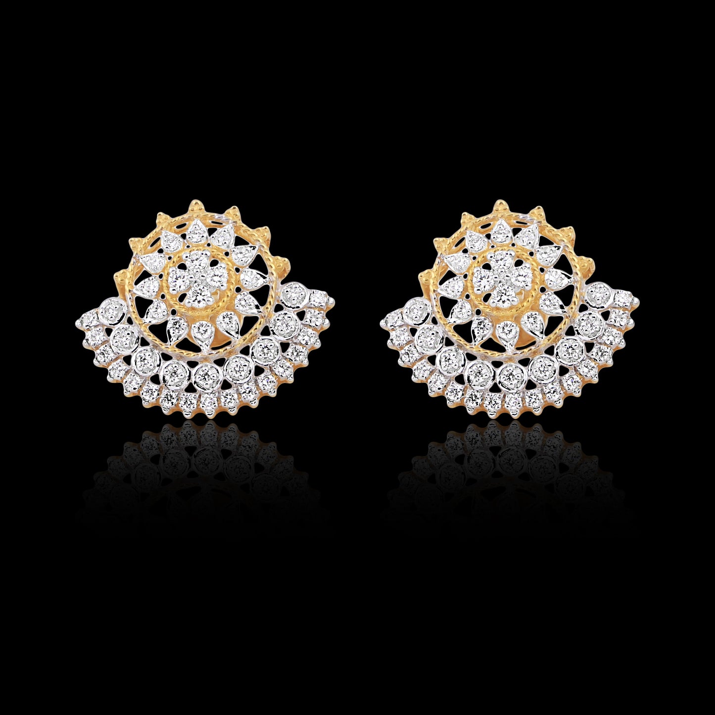 0.81 Ct IGI Certified . Natural Diamond 18KT Gold Stud Earrings gifts for Gift