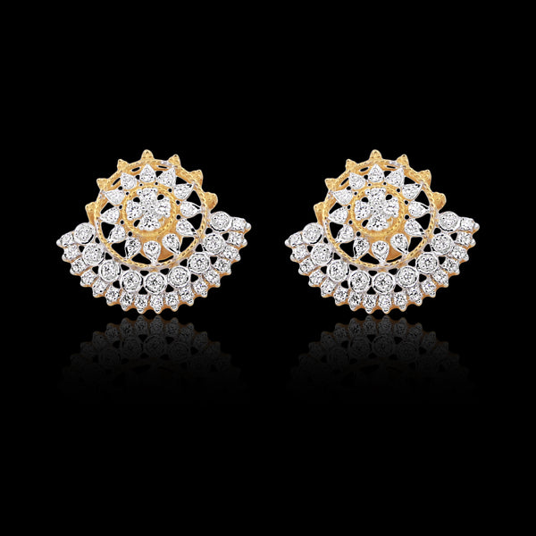 0.81 Ct IGI Certified . Natural Diamond 18KT Gold Stud Earrings gifts for Gift