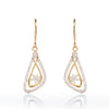 0.67 ct IGI Certified 18K Yellow Gold Stud Earrings with Natural Diamond