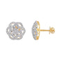 Stunning 1.12 Ct Natural Diamond Stud Earrings IGI Certified G-H VS 18K Gold Gift