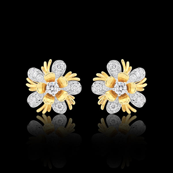 IGI Certified 0.47 Ct Diamond Stud Earrings G-H VS Brilliant Cut Tops