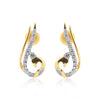 0.47 Ct Natural Diamond Stud Earrings IGI Certified G-H VS Round 18K Gold Tops
