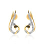 0.47 Ct Natural Diamond Stud Earrings IGI Certified G-H VS Round 18K Gold Tops