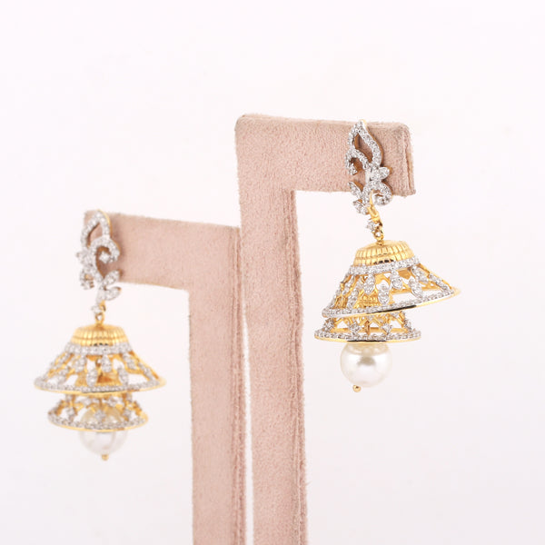 Luxury 2.67 Ct Natural Diamond Stud Earrings IGI Certified H-I VS 18K Gold