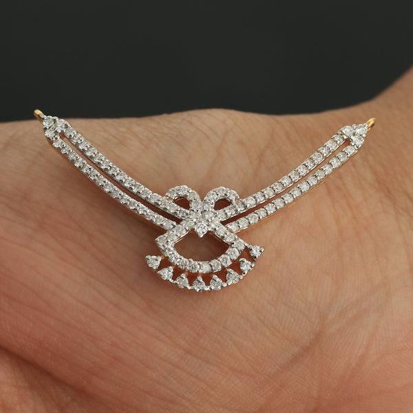 Natural IGI Certified 1.03 Ct Diamond Pendant in 18K Gold Fine Jewelry