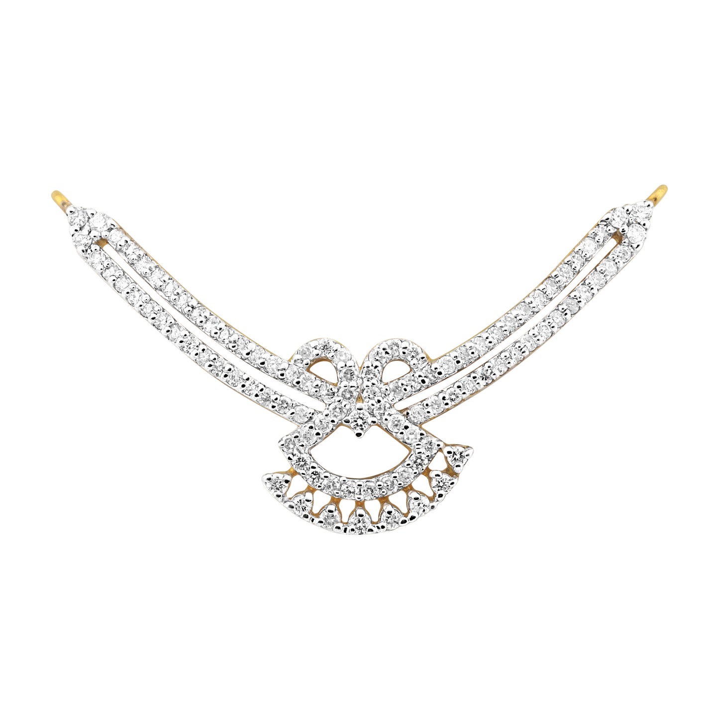 Natural IGI Certified 1.03 Ct Diamond Pendant in 18K Gold Fine Jewelry