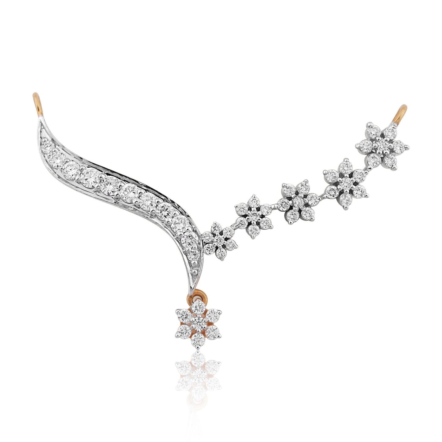 0.77 Ct IGI Certified Natural Diamond Elegant Pendant in 18K Gold Jewelry - view 3