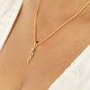Elegant 18K Gold Pendant with 0.29 Ct IGI Certified Natural Diamond Jewelry - view 4