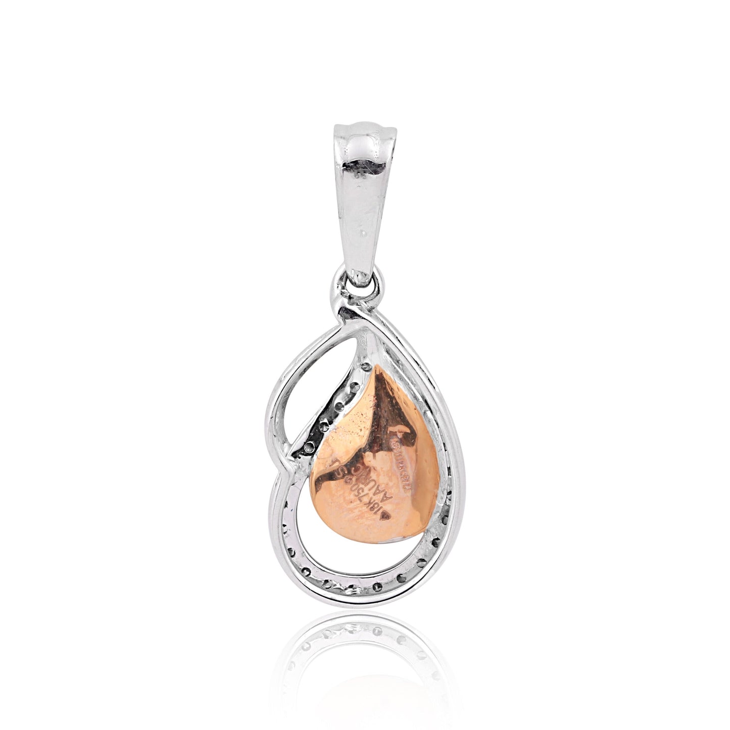 Anniversary Gift Pendant 0.21 Ct IGI Certified Natural Diamond in 18K Gold - view 3