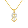 0.19 Ct IGI Certified Natural Diamond Necklace Pendant in 18K Gold
