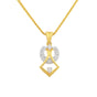 0.19 Ct IGI Certified Natural Diamond Necklace Pendant in 18K Gold