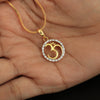 IGI Certified 0.24 Ct Natural Diamond Pendant 18k Gold Jewelry For Women