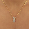 0.40 Ct IGI Certified Natural Diamond Pendant in 18K Gold Engagement Jewelry - view 5