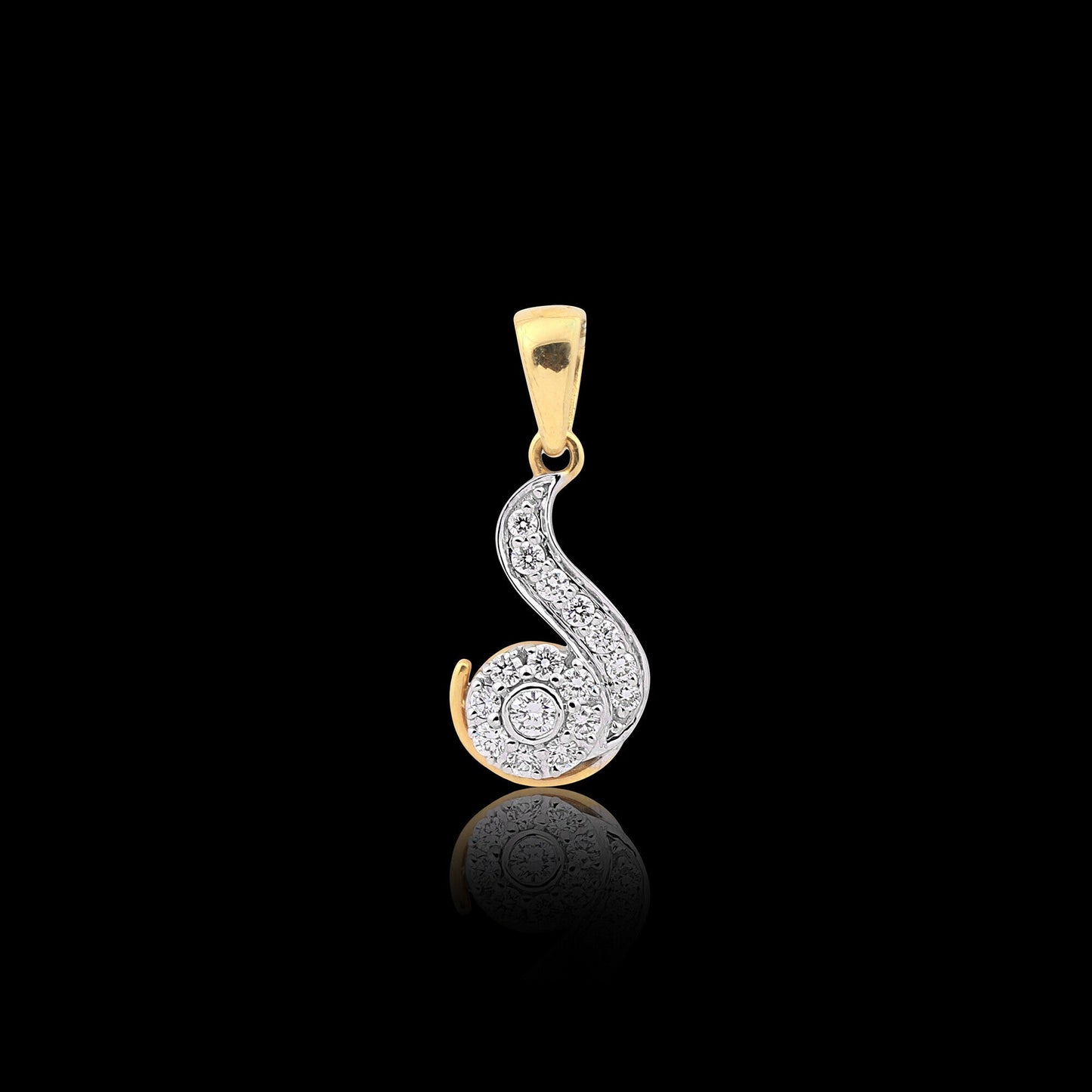 0.40 Ct IGI Certified Natural Diamond Necklace Pendant in 18K Gold Jewellry - view 3