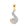 0.40 Ct IGI Certified Natural Diamond Necklace Pendant in 18K Gold Jewellry