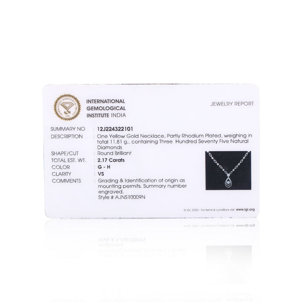2.95 Ct Genuine Diamond Set IGI Certified 18K Gold G-H VS Women Jewelry - view 6