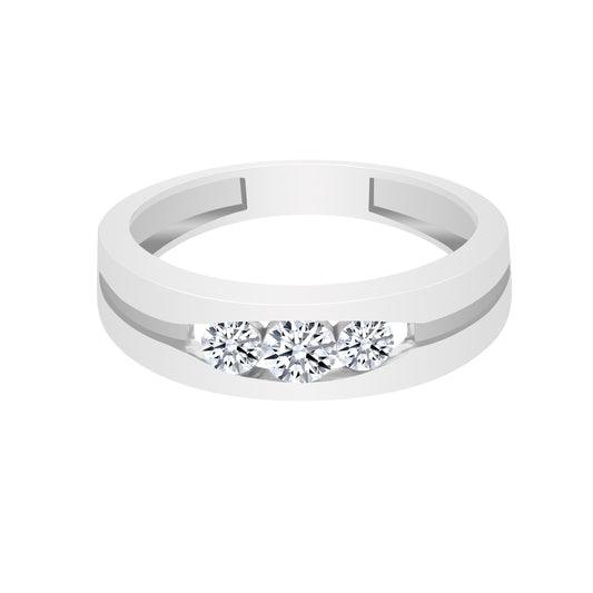 0.50 Ct Natural Diamond Ring 18K Gold IGI Certified H-I Color SI2-I1 Clarity