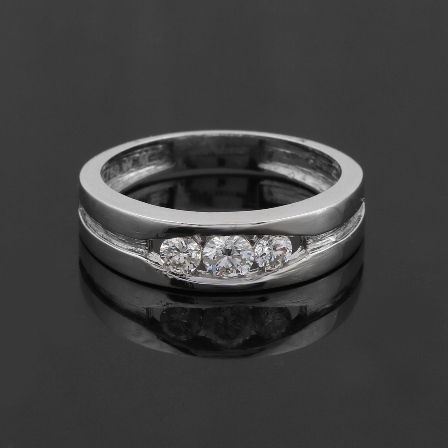 0.50 Ct Natural Diamond Ring 18K Gold IGI Certified H-I Color SI2-I1 Clarity