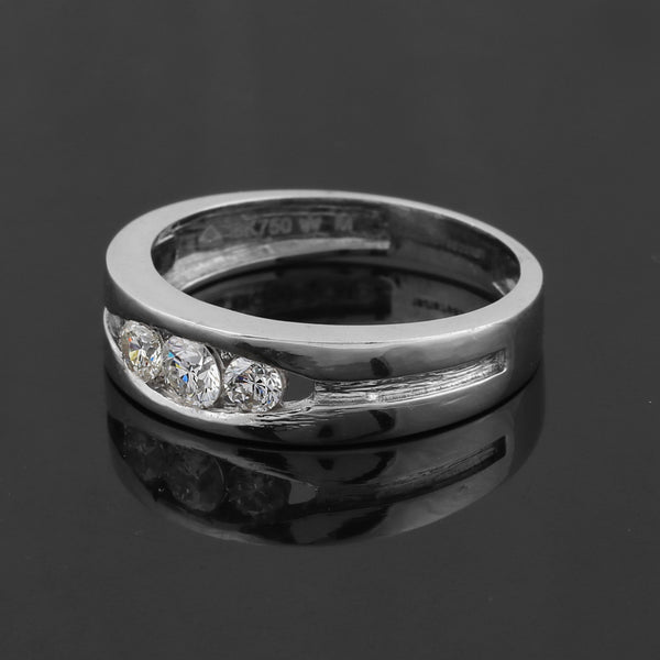 0.50 Ct Natural Diamond Ring 18K Gold IGI Certified H-I Color SI2-I1 Clarity