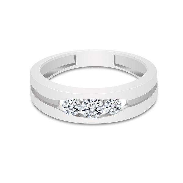 0.50 Ct Natural Diamond Ring 18K Gold IGI Certified H-I Color SI2-I1 Clarity
