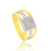 Premium Men's Diamond Ring 0.49 Ct 18K Gold IGI Certified H-I SI Statement Ring