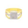 Premium Men's Diamond Ring 0.49 Ct 18K Gold IGI Certified H-I SI Statement Ring