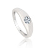 0.50 Ct Natural Diamond Gents Ring 18K Gold IGI Certified J-K Color I1 Clarity