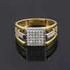 Premium Men's Diamond Ring 0.49 Ct 18K Gold IGI Certified H-I SI Statement Ring