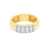 0.35 Ct Diamond Men's Ring 18K Gold IGI Certified H-I I1 Natural Diamond Ring