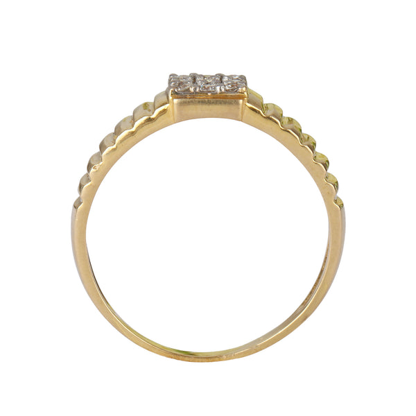 Natural Diamond Gents Ring 0.19 Ct 18K Gold IGI Certified H-I SI Men's Ring