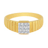 Natural Diamond Gents Ring 0.19 Ct 18K Gold IGI Certified H-I SI Men's Ring