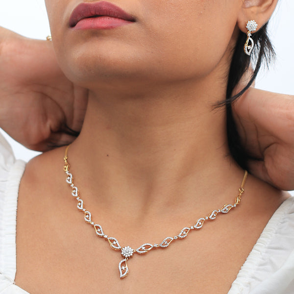 IGI Certified 2.73 Ct Natural Diamond Jewelry Set 18K Gold G-H Luxury Women Set - view 4