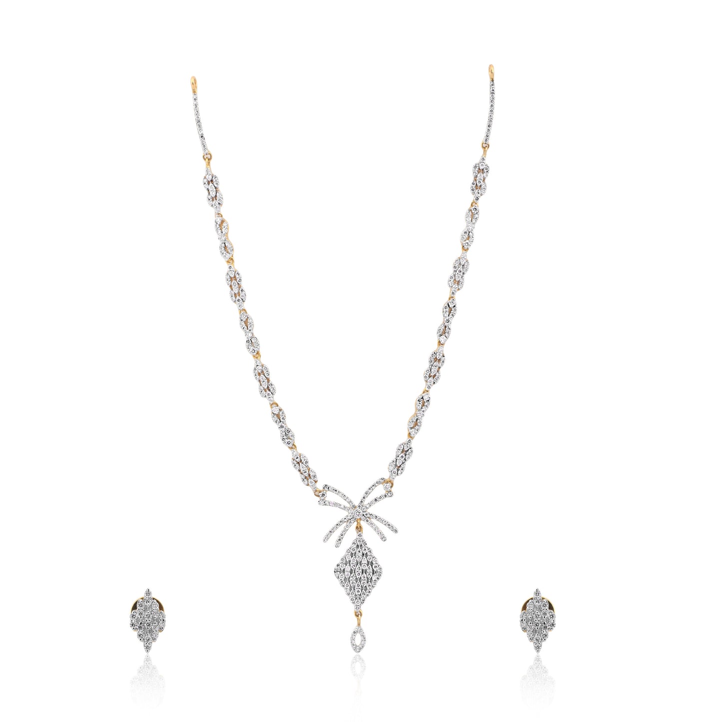 2.56 Ct Genuine Diamond Set IGI Certified 18K Gold H-I VS Women Jewelry